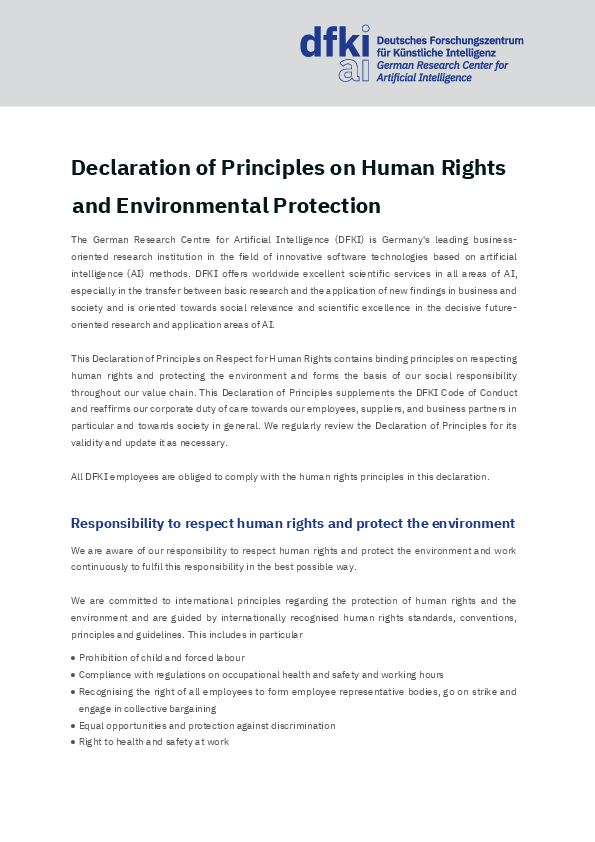 Download Preview DFKI Declaration of Principles on Human Rights and Environmental Protection