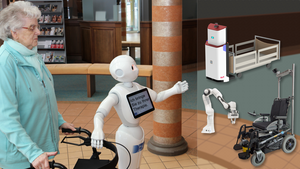 Intuitive-nonverbal and informative-verbal robot-human communication