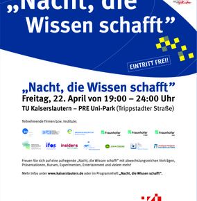 Plakat zur „Nacht, die Wissen schafft“