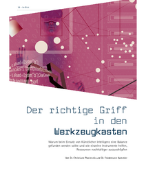 PDF Preview vom Artikel Der richtige Griff in den Werkzeugkasten, erschienen im Magazin Verantwortung vom F.A.Z. Institut