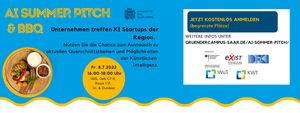 AI Summer Pitch & BBQ – Unternehmen treffen KI-Startups der Region