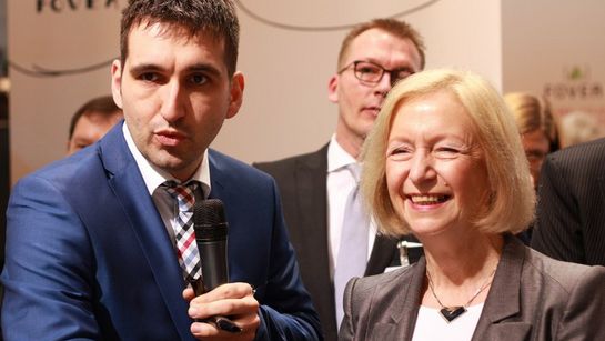 Markus Weber, Volker Schilling und Ministerin Wanka