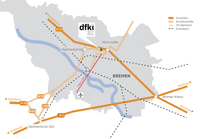 Anfahrtsskizze DFKI Bremen