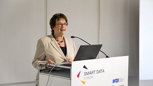 Staatssekretärin Brigitte Zypries während der Eröffnungsfeier des Smart Data Forums