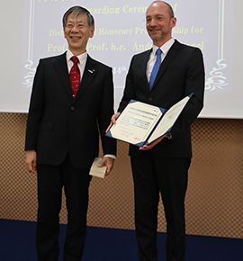 OPU-Präsident Prof. Hiroshi Tsuji und Prof. Andreas Dengel