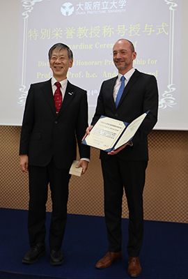 OPU-Präsident Prof. Hiroshi Tsuji und Prof. Andreas Dengel