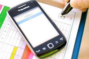 Mobilitelefon neben digipen