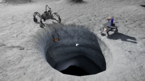 Roboter-Teams für den Mond: DFKI startet EU-Projekt zur Erkundung von Lava-Höhlen durch kooperierende autonome Rover