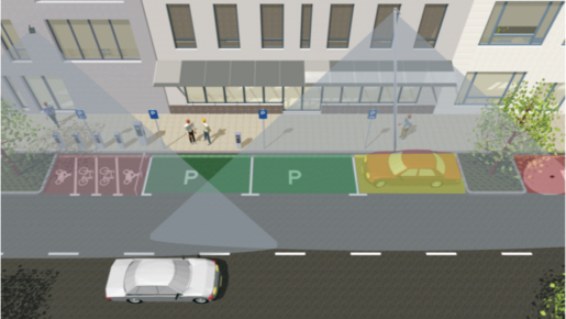 Roadside parking is a challenge for an automatic occupancy detection but also for traffic management, planning, and predictability.