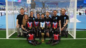 Double victory in Beijing: B-Human wins two titles at the World Humanoid Robot Games
