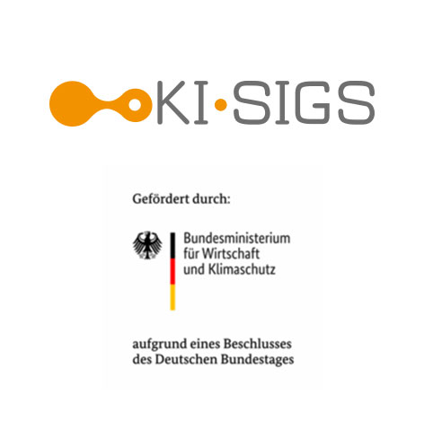 Logos of KI-SIGS und BMWK