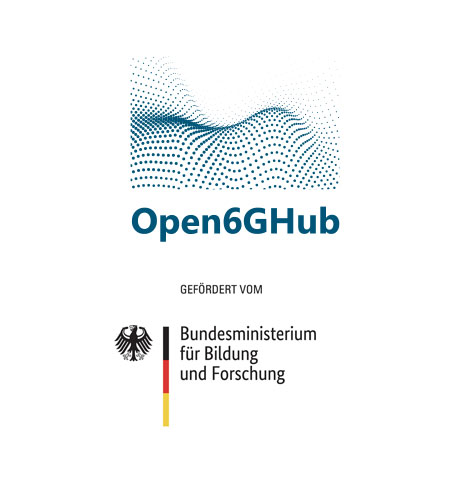 Logos of Open6GHub and BMBF