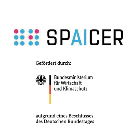 Logos of SPAICER and BMWK